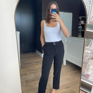 H&M Tapered Ankle Black Trousers